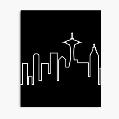 Seattle Skyline Frasier Essential Poster