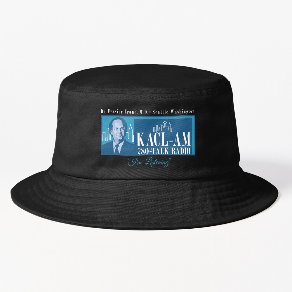 Frasier Crane Kacl Radio Station Bucket Hat
