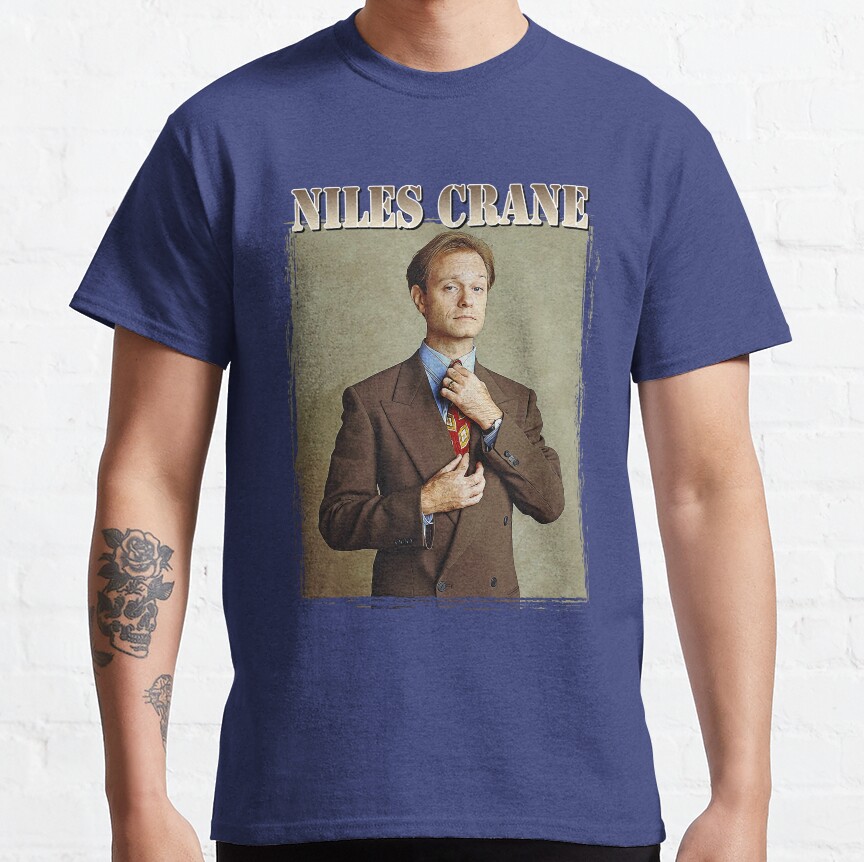 Niles Crane Vintage Retro Gift Fan T-Shirt - Image 5
