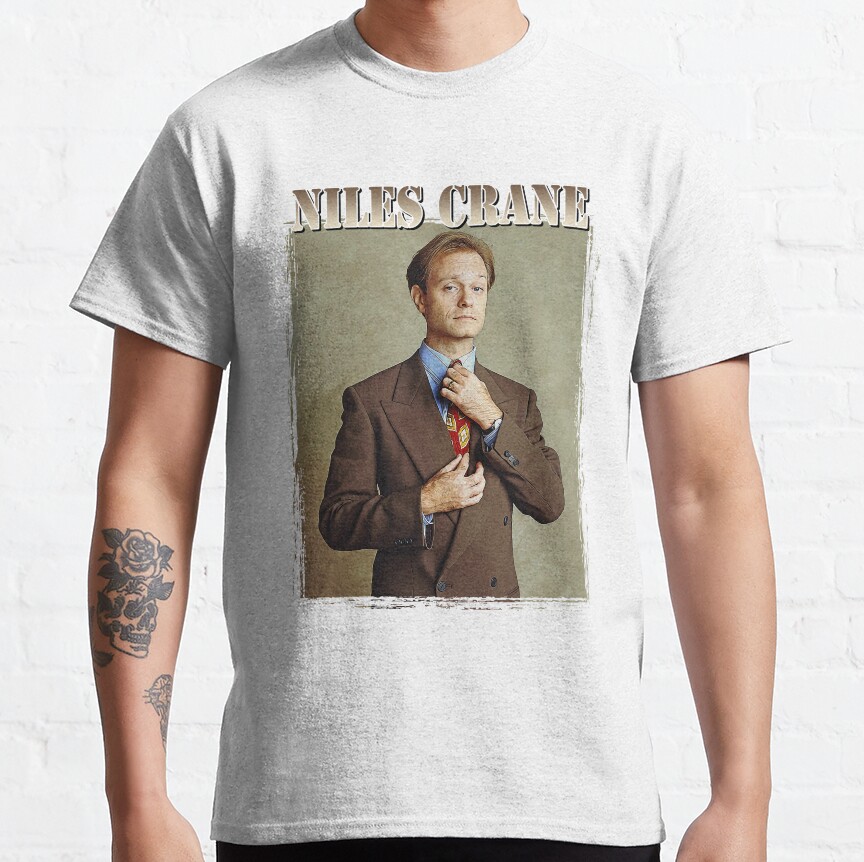 Niles Crane Vintage Retro Gift Fan T-Shirt - Image 6