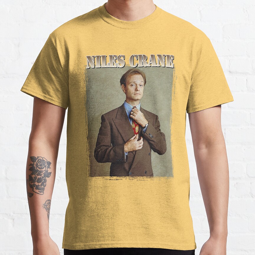 Niles Crane Vintage Retro Gift Fan T-Shirt - Image 2