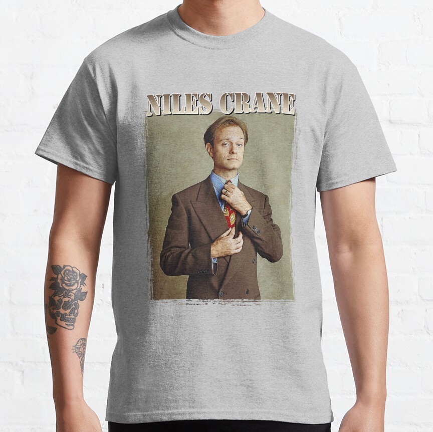 Niles Crane Vintage Retro Gift Fan T-Shirt - Image 7