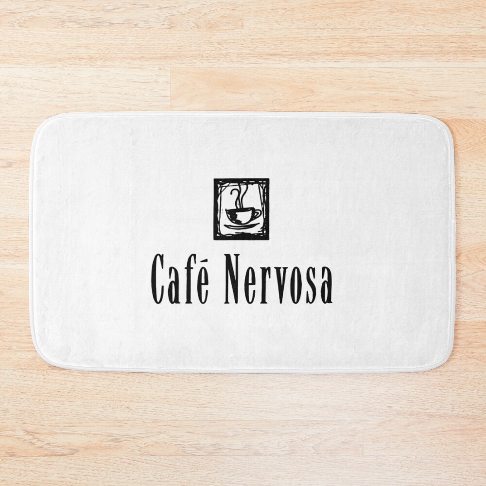 Cafe Nervosa Frasier Seattle Bath Mat