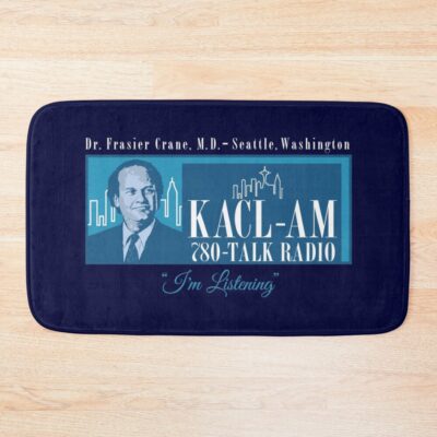 Frasier Crane Kacl Radio Station Bath Mat