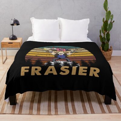 Vintage I Am Listening Dr Frasier Throw Blanket