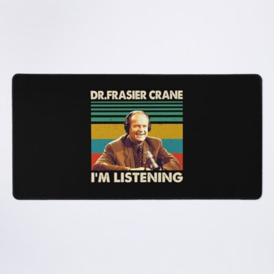 Dr Frasier Crane I'm Listening Vintage Retro Mouse Pad
