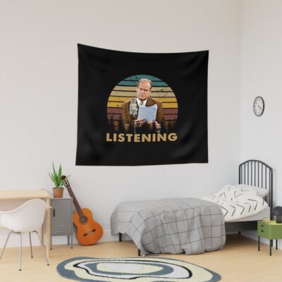 Vintage I Am Listening Dr Frasier Tapestry